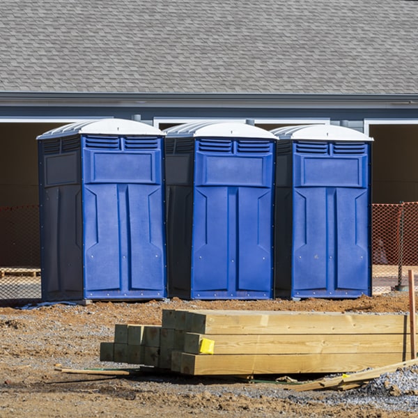 what is the maximum capacity for a single portable toilet in Utica Kentucky